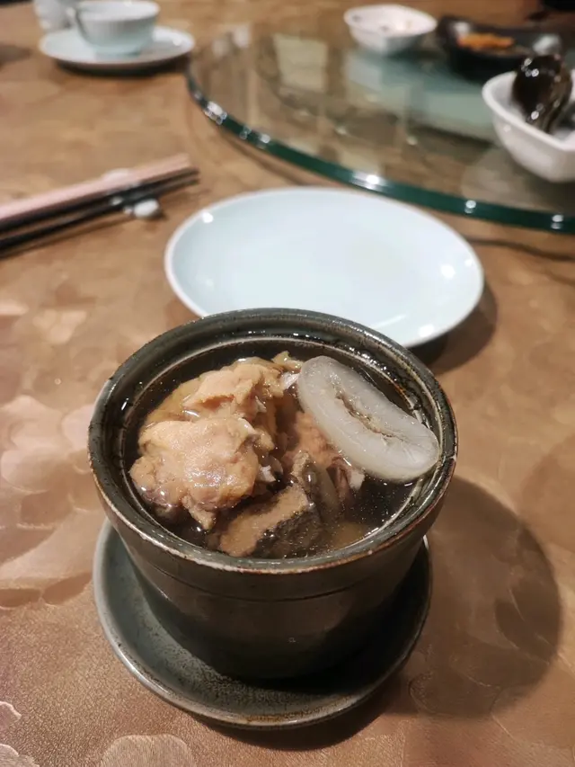 原盅燉川貝陳皮海底椰鱷魚肉湯