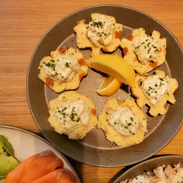 Crab & Avocado Waffle Toasties