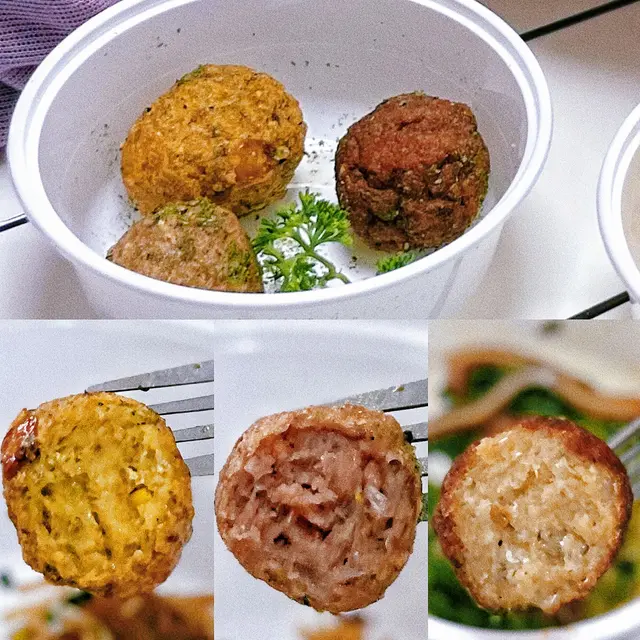 招牌手打魚腐串一共有3款口味,想咩都試吓可以嗌依個🤭每款一粒,每口味都try到!口味有冬陰功🌶️、櫻花蝦🦐、甜粟米🌽,冬陰功最令我有驚喜,味道好醒胃又唔膩!