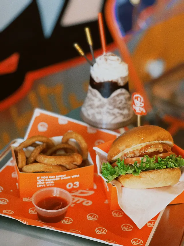 滋味粒粒巨蝦堡