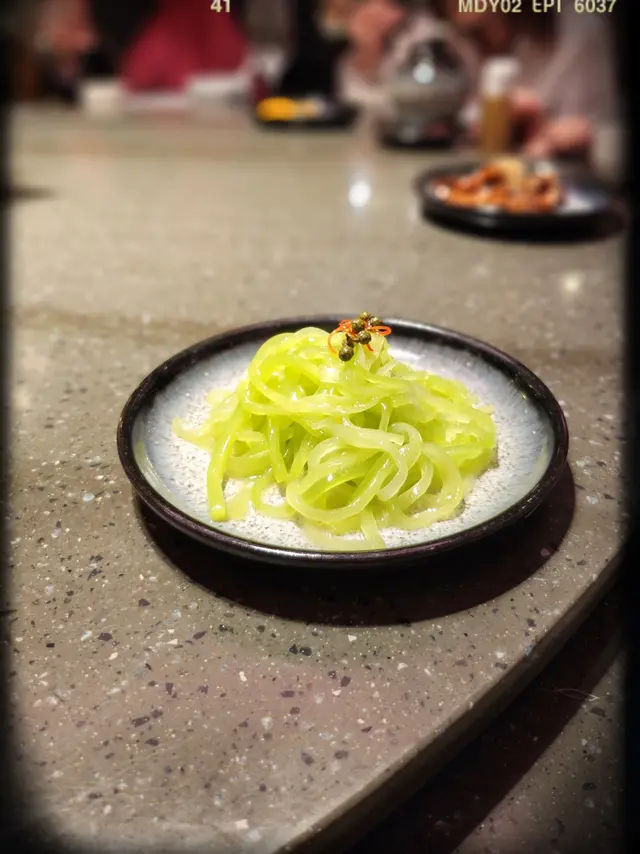 椒麻萵筍絲（$88）
