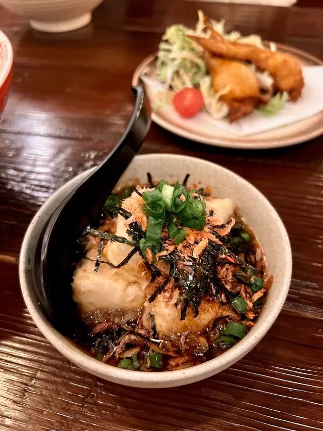 日式櫻花蝦揚豆腐