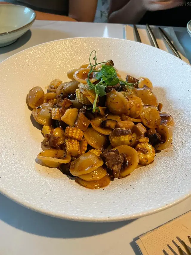 烤舞茸菌清醬貓耳朵粉 