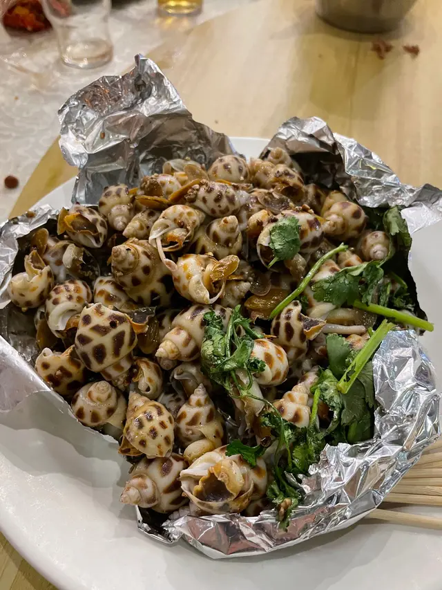 鹽焗花螺