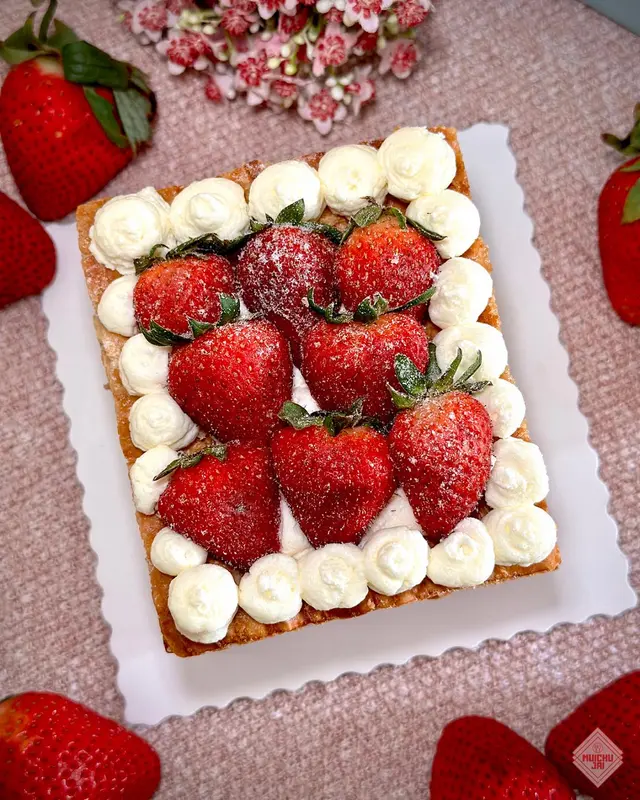 韓國草莓麻薯拿破崙蛋糕