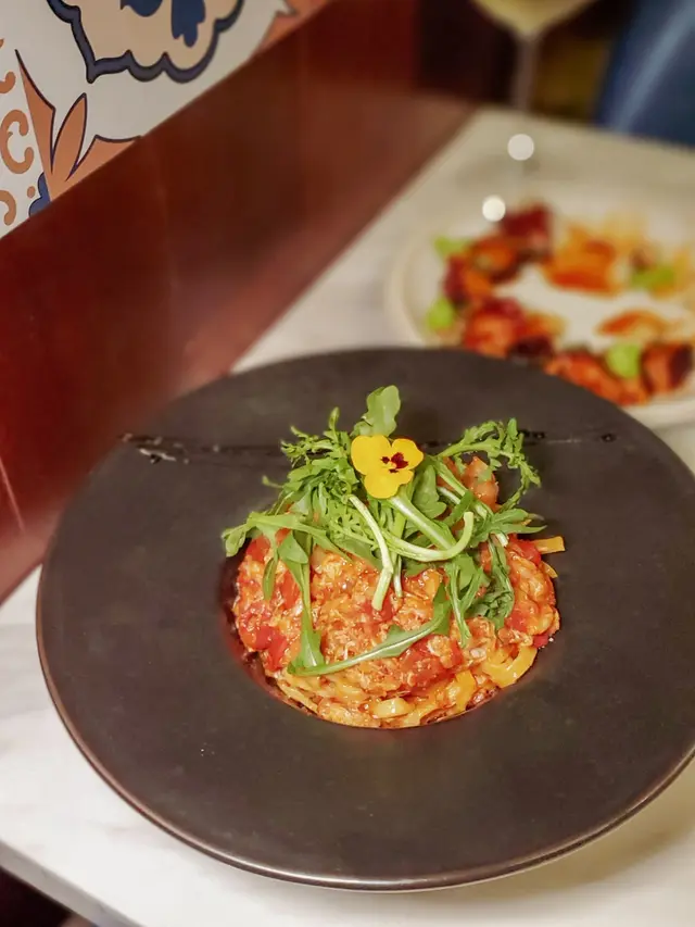 鮮茄蟹肉·手打意粉