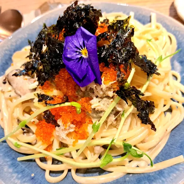 味噌蟹醬蟹籽蟹肉扁意粉