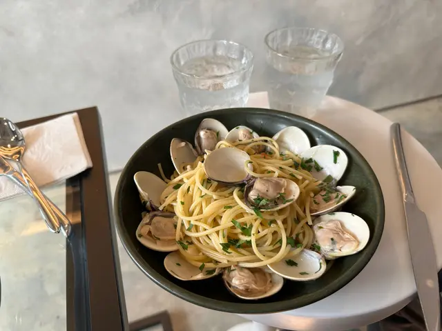 香蒜白汁煙肉炒意粉