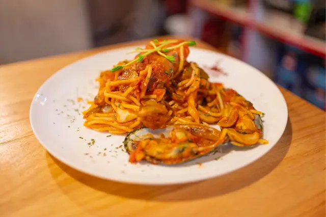 香辣虎蝦海鮮意粉