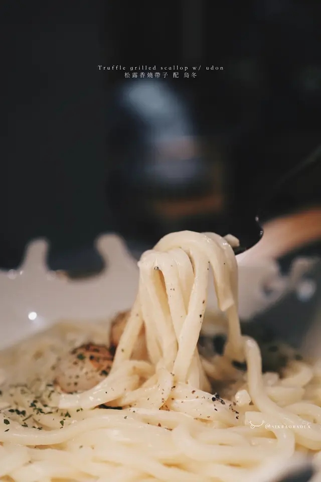 掛汁的滑溜彈牙烏冬