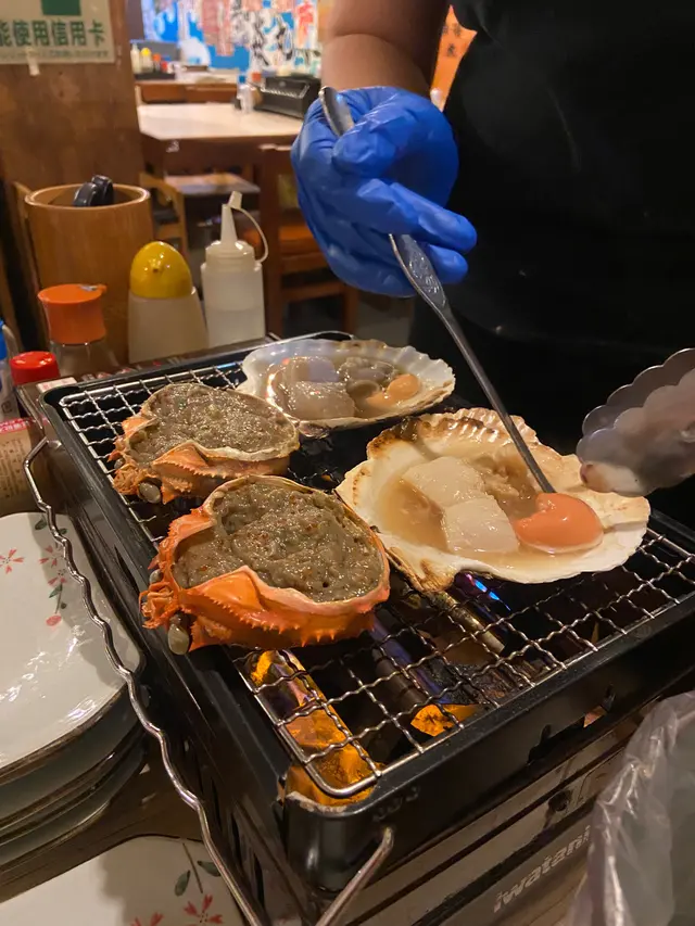 甲羅燒和燒帆立貝