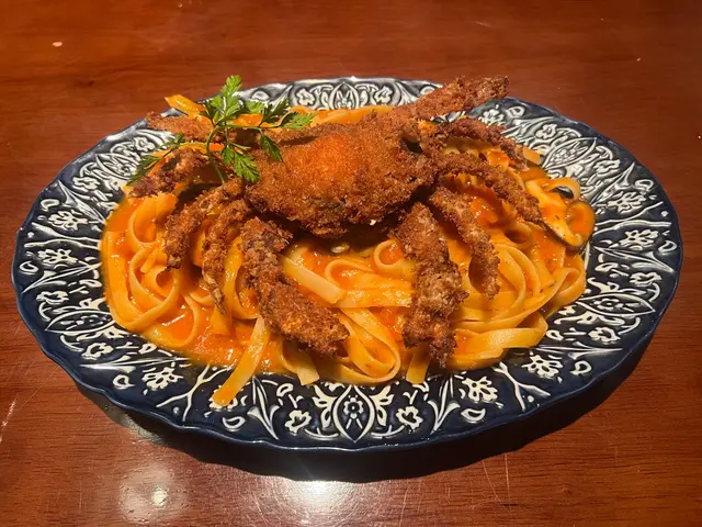 炸軟殼蟹扁意粉