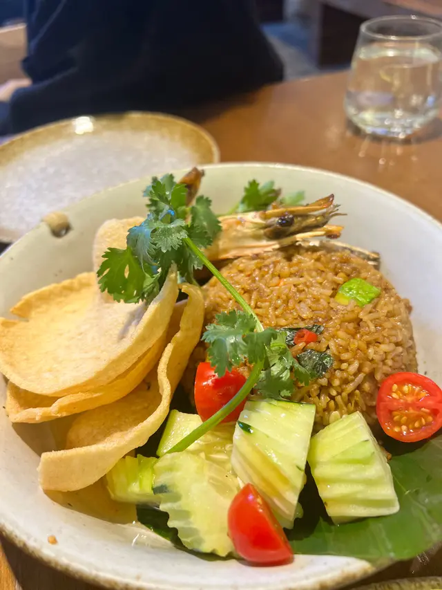 炭烤虎蝦辣肉碎炒飯