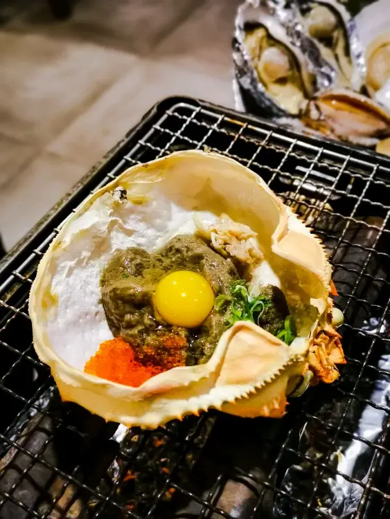 蟹味噌甲羅燒