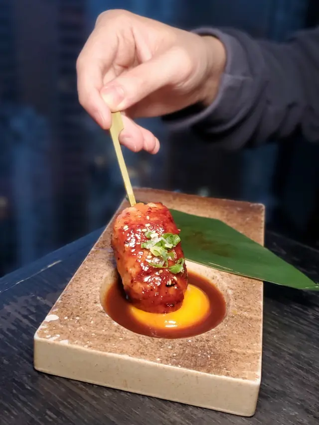 日本免治雞肉串