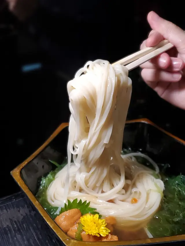 海膽冷稻庭烏冬