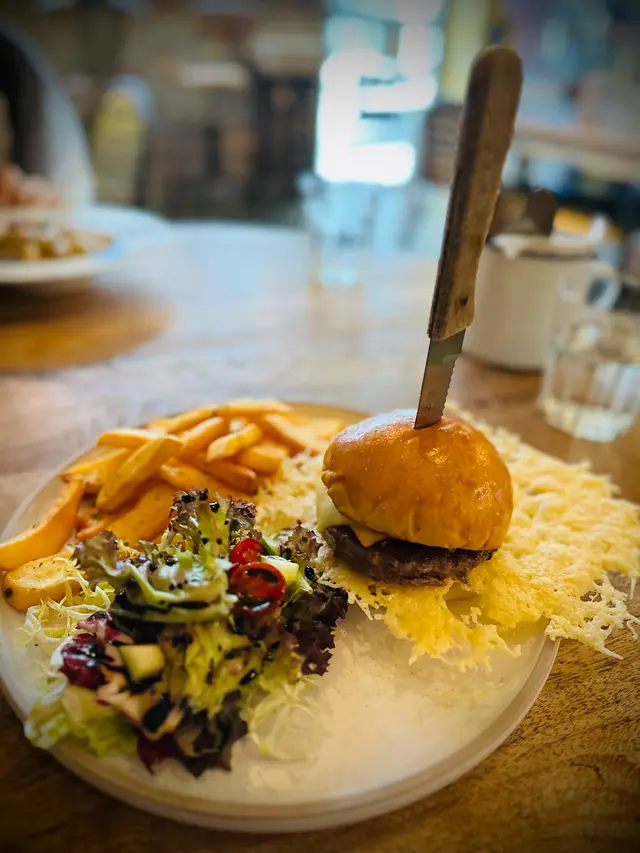 多重芝士漢堡包