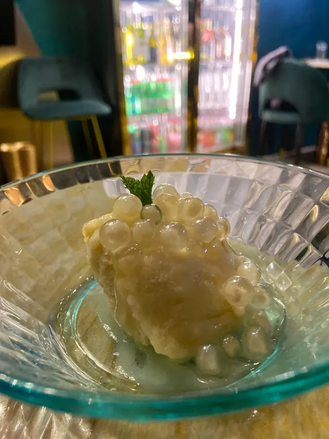 豆腐雪糕配馬蹄爆珠