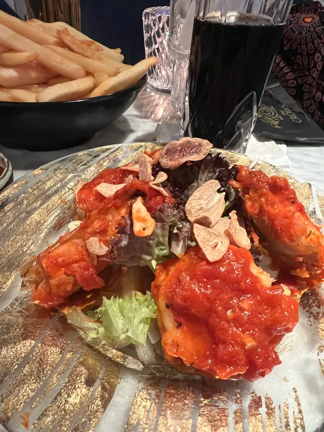 Pan Fried prawns in Spanish $248