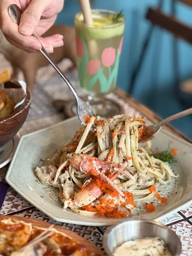 有蟹GO又有蟹肉的蟹蟹蟹意大利扁麵