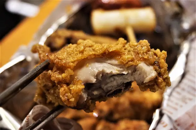 蒜香醬油炸雞+香腸年糕串