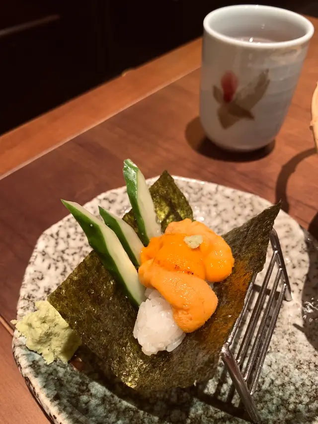 鮮海膽一口壽司