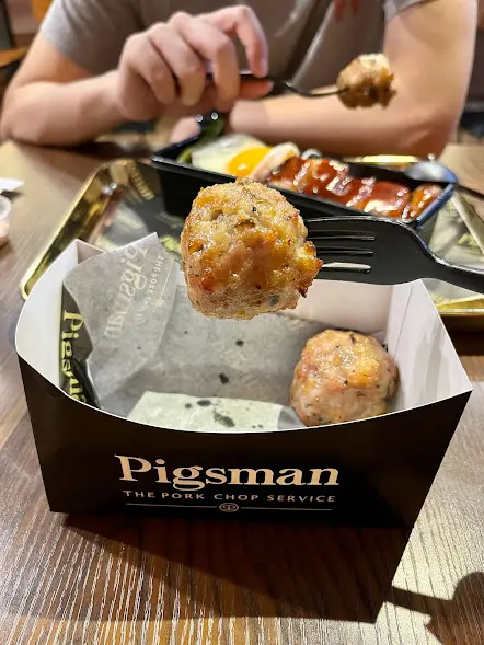 手打豬肉丸配梅子醬