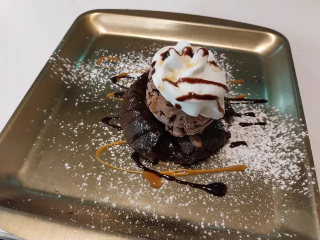 朱古力心太軟配雪糕