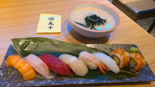 特上壽司烏冬定食