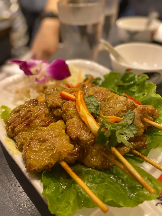 沙爹串燒牛肉 (6串)