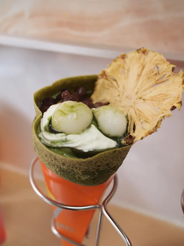 抹茶紅豆白玉可麗餅