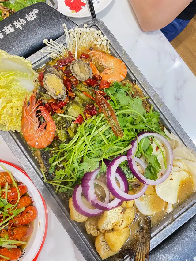 金湯海鮮烤魚(江團魚)