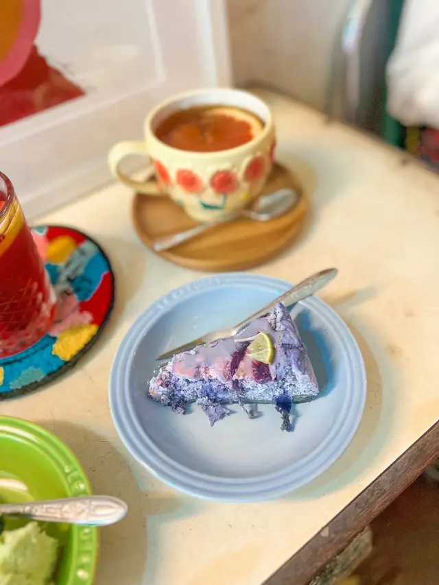 藍人秘蛋 Butterfly Pea Lime Cheese Cake
