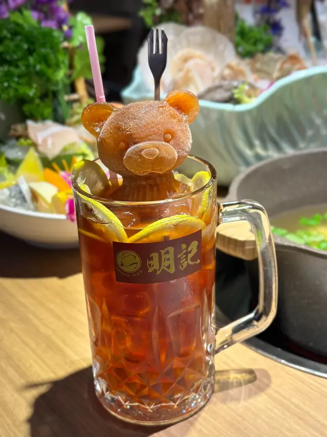 特大杯熊仔冰檸檬茶(1L) 