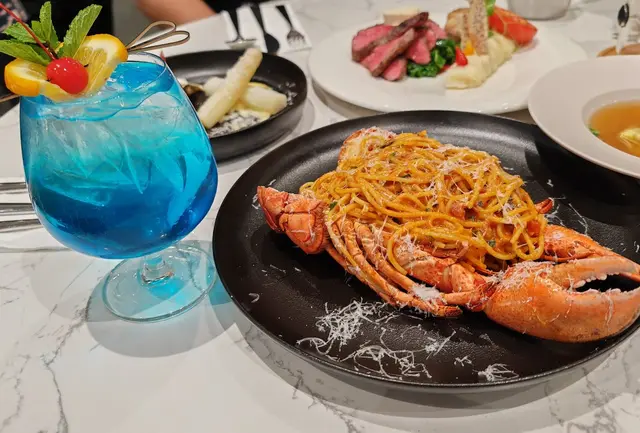 龍蝦意粉、Cocktail