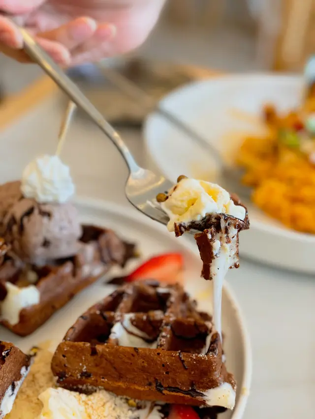 朱古力麻糬窩夫