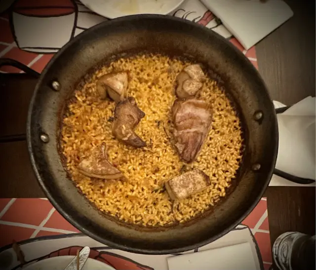 Pigeon rice with foie gras