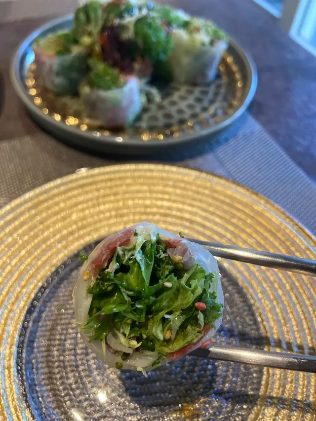 風乾火腿芝士米紙卷