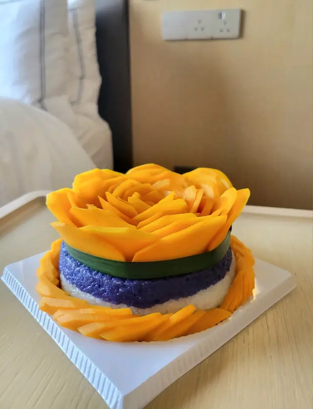 三色芒果檽米飯蛋糕