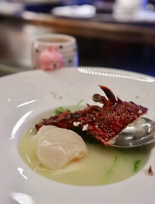 刺身帶子豆腐鯛魚湯