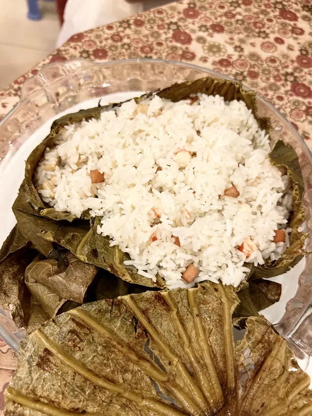 荷葉包白飯