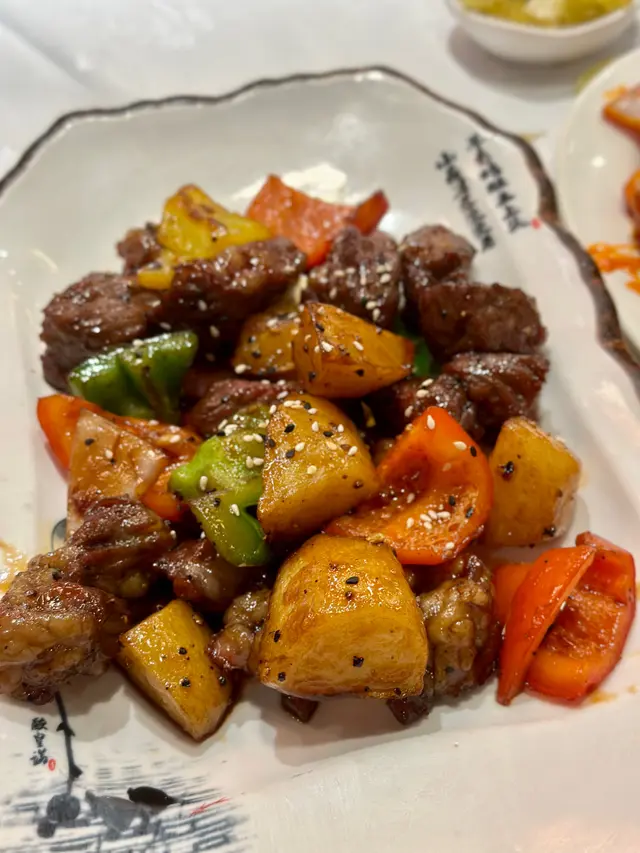 黑椒脆薯一口牛 