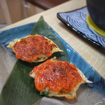 蟹蓋海膽黃金燒