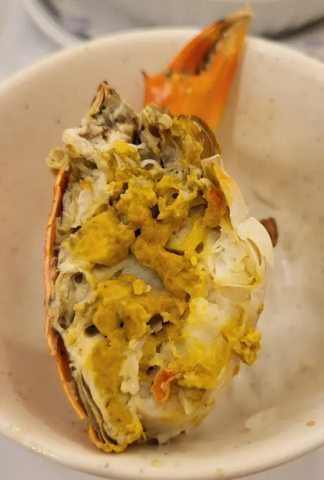 奄仔蟹爆晒膏，yummy！