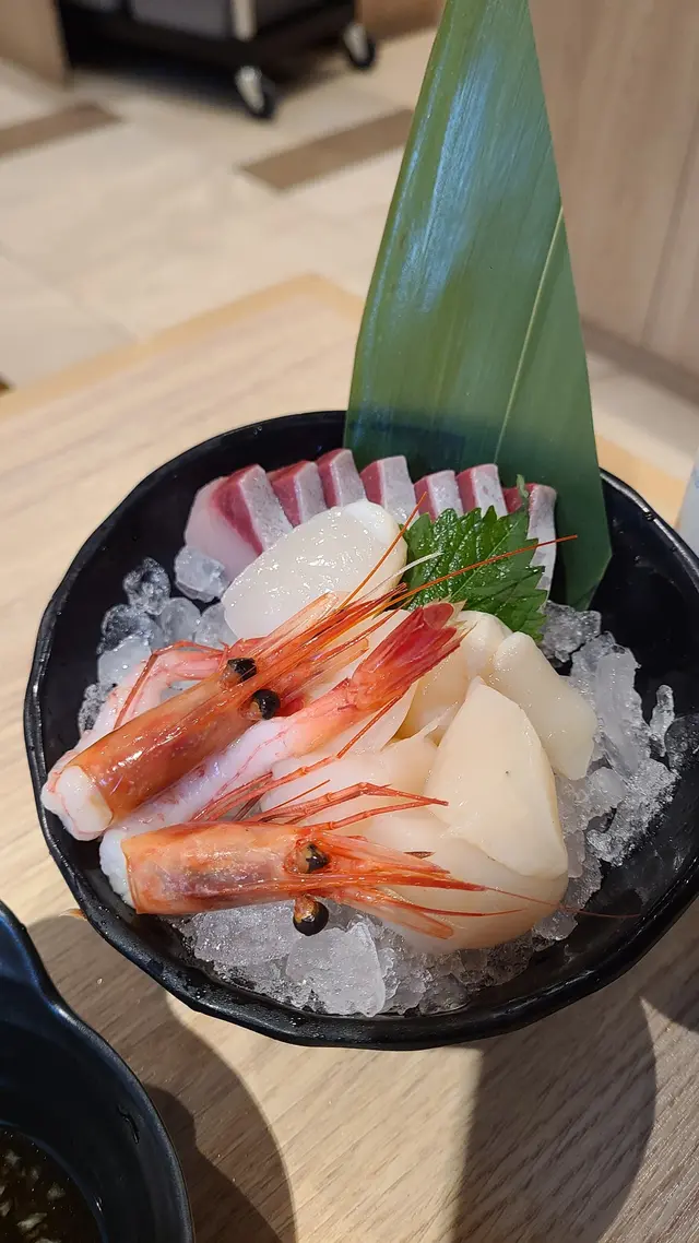 油甘魚, 北海道帶子, 甜蝦