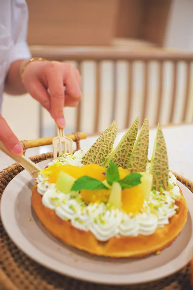 綠油油蜜瓜窩夫