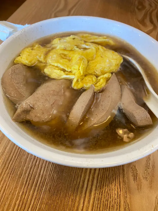 豬膶炒蛋麵