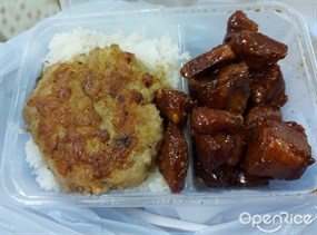 蓮藕香葱煎肉餅、黑醋骨 - 柴灣的香港人兩餸飯