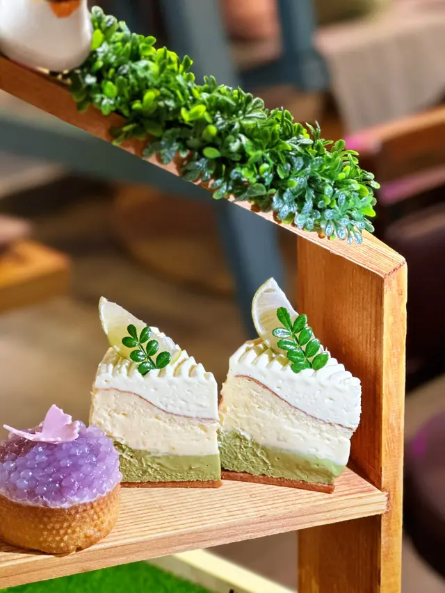 柚子抹茶巴斯克芝士蛋糕