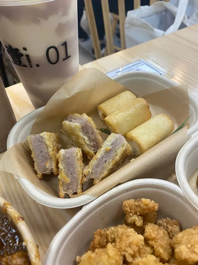 脆炸鮮奶卷 •古早芋泥二文治